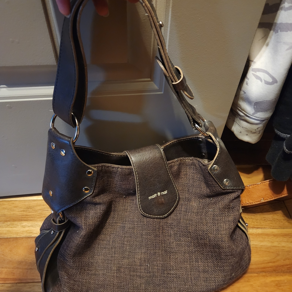 Matt & Nat Dark Brown Shoulder Bag